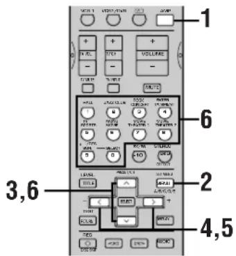 YAMAHA RXV630RDS - Sur le boîtier de télécommande - 1