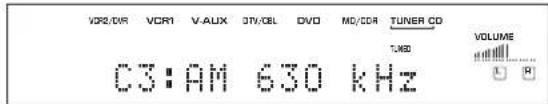 YAMAHA RXV630RDS - Drucken Sie die MEMORY (MAN'L/AUTO FM) -Taste auf der Fronttafel, während die „MEMORY“-Anzeige blinkt. - 2