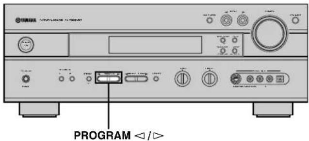 YAMAHA RXV630RDS - Selecteren van een geluidsveldprogramma - 1