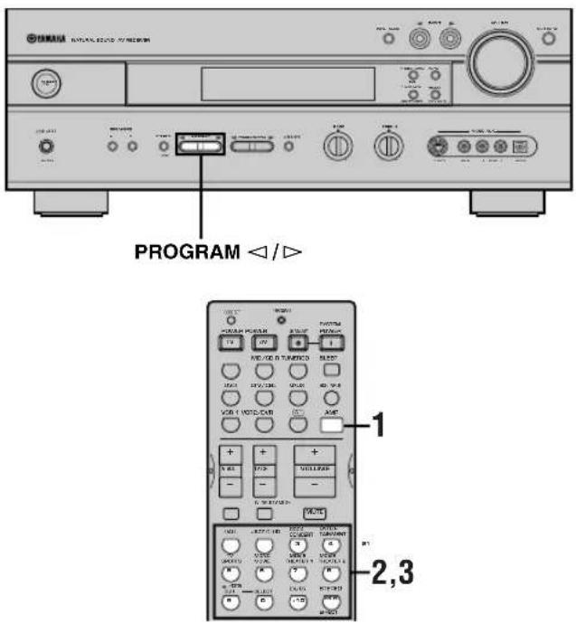 PROGRAM ◀/► 1 2,3
