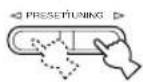 YAMAHA DSPAX630SE - Premere PRESET/TUNING ◀/▷ (PRESET ∧/∨ sul telecomando) per selezionare un numero di preselezione (da 1 a 8). - 1