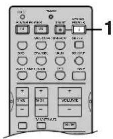 YAMAHA DSPAX630SE - Att sätta på strömmen - 2
