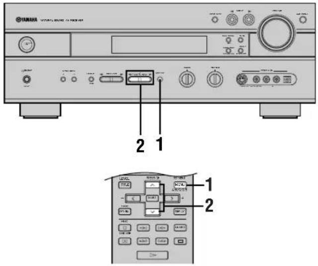 YAMAHA DSPAX630SE - Tuning in to a preset station - 1