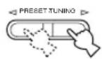 YAMAHA DSPAX630SE - Druk op PRESET/TUNING ◀/▷ en kies het gewenste programmatype. - 1