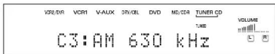 YAMAHA DSPAX630SE - Tryck på MEMORY (MAN'L/AUTO FM) på frontpanelen medan indikatorn "MEMORY" blinkar. - 2