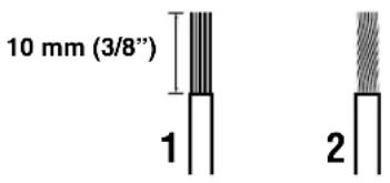 10 mm (3/8") 1 2