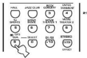 HALL JAZZ CLUB ROCK GOURD ENTER TANKLENT TV SPORTS MOOVE MOVE THEATER 1 MOVE THEATER 2 5 8 7 8 #/DIS SELECT BY/ES STEREO 9 0 +10 ENTER EFFECT 21