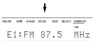 YAMAHA DSPAX630SE - Tryck på PRESET/TUNING ◀/▷ (PRESET ∧/∨ på fjärrkontrollen) för att välja ett förvalsnummer (1 till 8). - 3