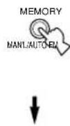YAMAHA DSPAX630SE - Tandis que le témoin "MEMORY" clignote, appuyez sur la touche MEMORY (MAN'L/AUTO FM) de la face avant. - 1