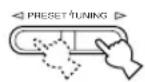 YAMAHA DSPAX630SE - Pulse PRESET/TUNING ◀/▷ para seleccionar el tipo de programa deseado. - 1
