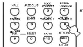 HALL JAZZ CLUB ROCK CONCERT ENTER-TAINMENT TV SPORTS MOVIE MOVIE 5 HOME THEATER 1 HOME THEATER 2 7/03 SUR SELECT EX/ES STEREO 9 0 -10 NICER EFFECT