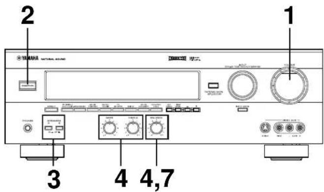 YAMAHA DSPA595 - SPEAKER BALANCE ADJUSTMENT - 1