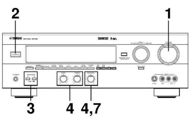 YAMAHA DSPA595 - AJUSTE DEL EQUILIBRIO DE LOS ALTAVOCES - 1