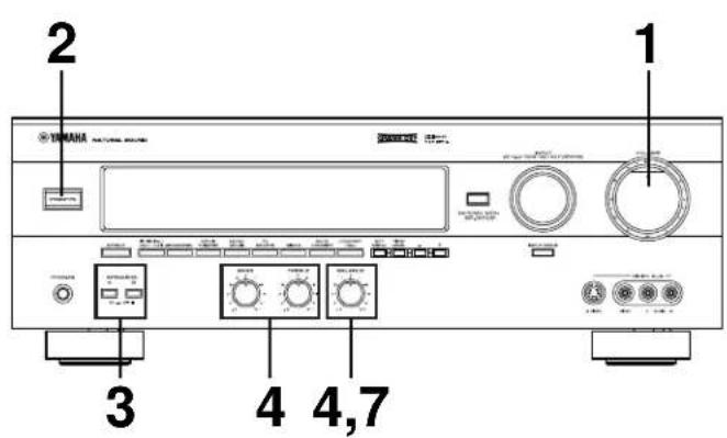 YAMAHA DSPA595 - EINSTELLVERFAHREN - 13