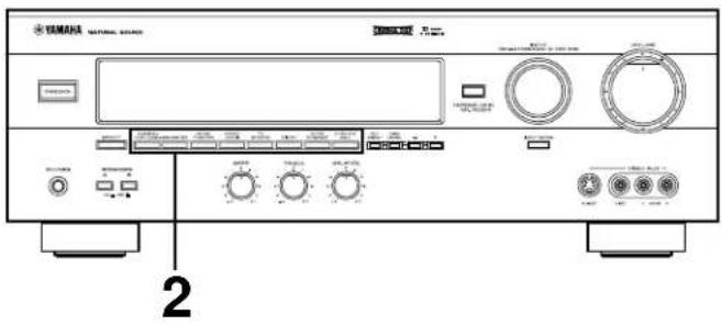 YAMAHA DSPA595 - WIEDERGABE EINER SIGNALQUELLE MIT DEM EFFEKT DES DIGITALEN KLANGFELDPROZESSORS (DSP) - 1
