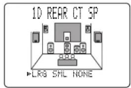 YAMAHA DSPAX2 - 1D. REAR CT SP (modo del diffusore centrale posteriore) - 1