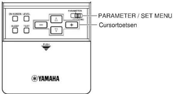 YAMAHA DSPAX2 - Bedieren van het instelmenu (SET MENU) - 1