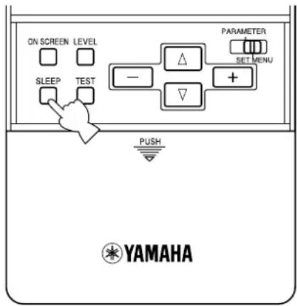 YAMAHA DSPAX2 - Setting the Sleep Timer - 1