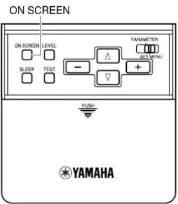 YAMAHA DSPAX2 - Wahl des OSD-Modus - 1