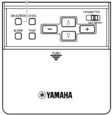 YAMAHA DSPAX2 - Scelta del modo OSD - 1