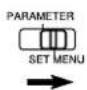 YAMAHA DSPAX2 - Stellen Sie den PARAMETER/SET MENU-Wahler auf SET MENU. - 1