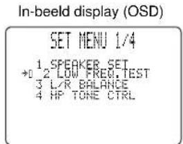 YAMAHA DSPAX2 - Bedieren van het instelmenu (SET MENU) - 4