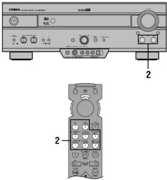 YAMAHA DSPAX620 - GRUNDLÄGGANDE INSPELNINGSSÄTT - 1