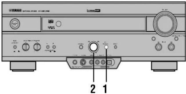 YAMAHA DSPAX620 - ■På frontpanelen - 1