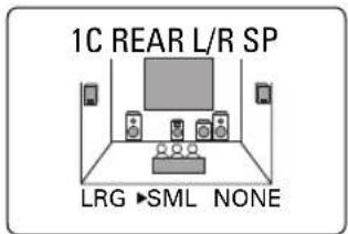 1C REAR L/R SP LRG ▶SML NONE