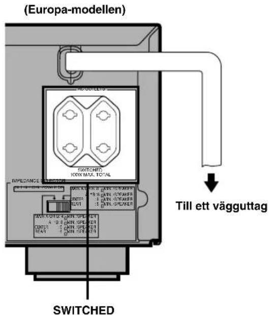YAMAHA DSPAX620 - ■ AC OUTLET(S) (SWITCHED) (STRÖMSTYRDA NÄTUTTAG) - 1