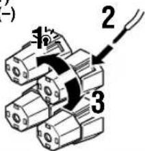 (-) 1 2 3