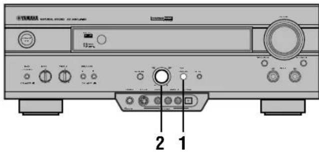 YAMAHA DSPAX620 - ■Op het voorpaneel - 1