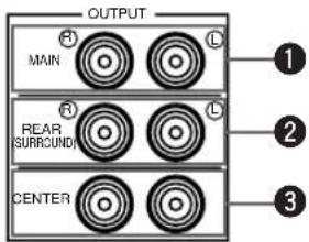 OUTPUT MAIN REAR SURROUND CENTER