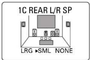 1C REAR L/R SP LRG ▶SML NONE