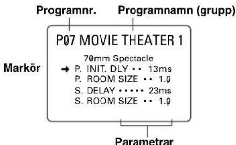 YAMAHA DSPAX620 - Ändring av parameterinställningarna - 6