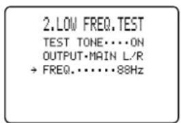 YAMAHA DSPAX1 - LOW FRQ. TEST (Test des graves) - 3