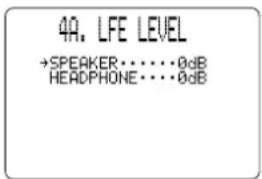YAMAHA DSPAX1 - ■ 4A. LFE LEVEL (LFE-Pegel) - 2