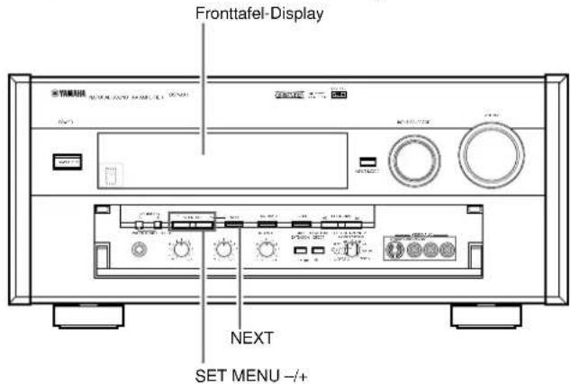 YAMAHA DSPAX1 - Bedienung des Einstellungsmenüs (SET MENU) - 2