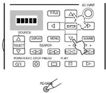 YAMAHA DSPAX1 - Änderung der Signalquellenbezeichnung in dem Displayfenster - 3