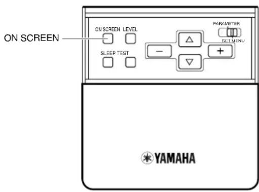 YAMAHA DSPAX1 - Wahl des OSD-Modus - 1