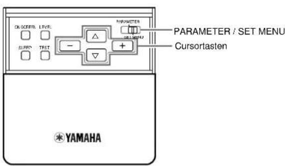 YAMAHA DSPAX1 - Bedienung des Einstellungsmenüs (SET MENU) - 1