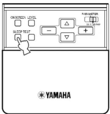 YAMAHA DSPAX1 - Einstellung des Einschlaftimers - 1
