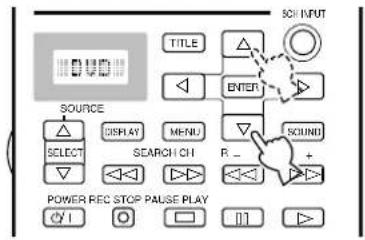 SOI INPUT TITLE ENTER SOURCE DISPLAY MENU SOUND SELECT SEARCH CH P - + POWER REC STOP PULSE PLAY