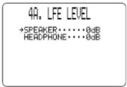 YAMAHA DSPAX1 - ■ 4A. LFE LEVEL - 2