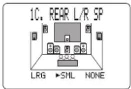 1C. REAR L/R SP LRG ▶SML NONE