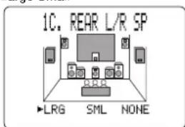 1C. REAR L/R SP ▶LRG SML NONE