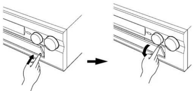YAMAHA DSPA2 - Opening and closing the front cover - 1