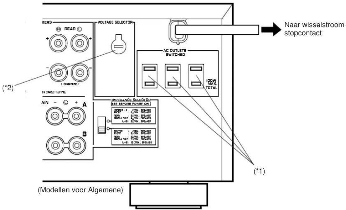YAMAHA DSPA2 - Aansluiting van dit apparatus op de netspanning - 1