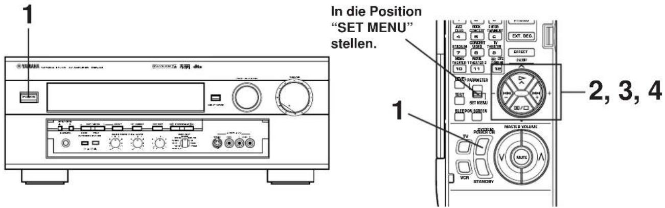 YAMAHA DSPA2 - Ändern von einstellungen - 1