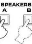 YAMAHA DSPA2 - Select main speakers A or B. The corresponding indicator will be illuminated. - 1